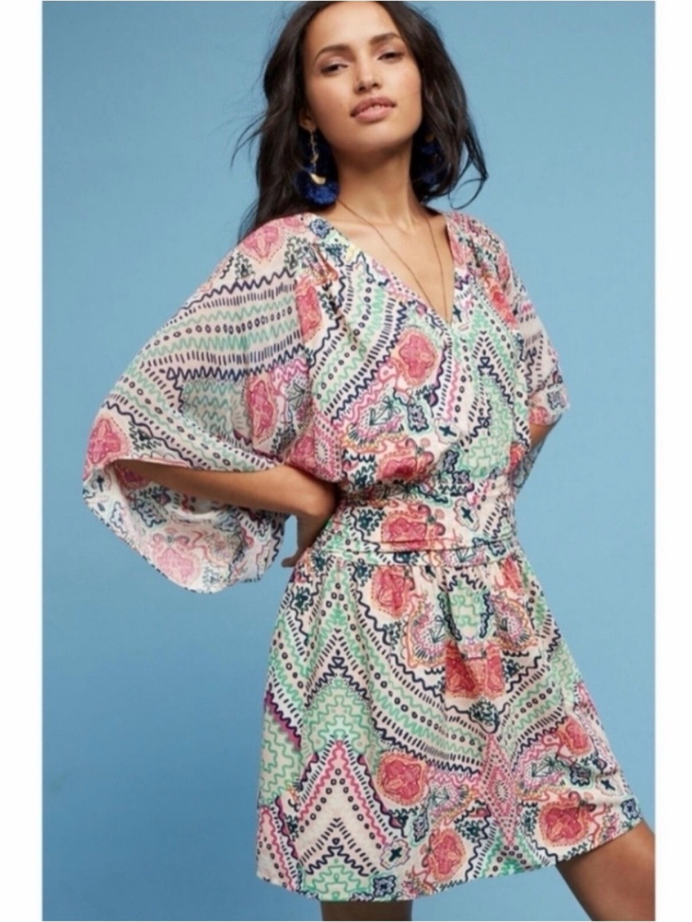 Maeve By Anthropologie Siya Kimono Mini Dress